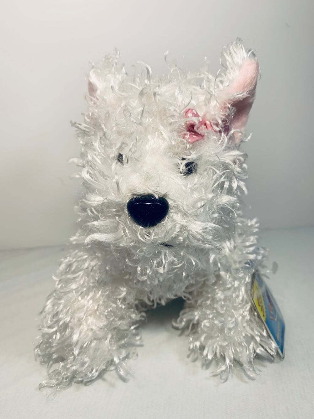 WEBKINZ LIL'KINZ GANZ PLUSH WHITE TERRIER Stuffed Animal